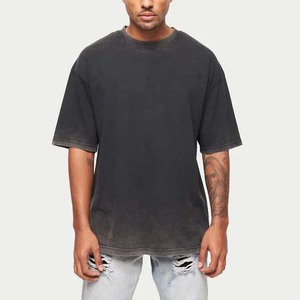 T-shirts de performance pour hommes 100 % coton peigné respirant, anti-humidité, légers, extensibles, confortables, vêtements de sport en promotion - Product Image 5