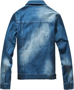 Best Selling Men's Stylish Denim Winter Jackets Patchwork Hooded Waterproof Premium Quality Stand Collar <b>Top</b> Rated Latest Style - Product Image 1