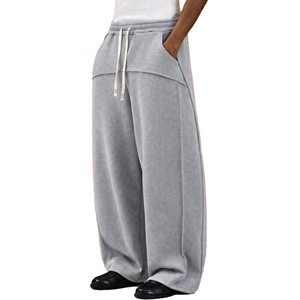 Pantalon de yoga évasé taille haute pour femme, couleur unie, avec bande latérale, extensible, tricoté, longueur intégrale, pour toutes les saisons - Product Image 1