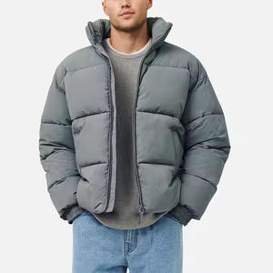 Chaqueta Acolchada Gruesa Personalizada, Chaqueta de Invierno con Burbujas, Manga Larga, Estilo Casual, Ligera, Talla Grande, Abrigos de Invierno para Hombre - Product Image 6