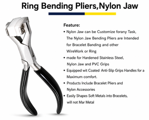 Pince à bijoux multi-usages en nylon pour plier, envelopper, façonner des anneaux et des matériaux métalliques souples - Product Image 5