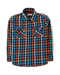 Chemise en flanelle à carreaux oversize pour hommes et femmes, décontractée, boutonnée, à manches longues, coupe ample, vêtement d'extérieur, personnalisable en gros (OEM) - Product Image 1
