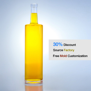 Bouteille en verre ronde absolue à col long personnalisée de 750 ml 700 ml - Product Image 1