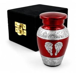 Traditional Decorative Aluminum <b>Keepsake</b> Funeral Urn <b>Memorial</b> Ash Container Crafted With Smooth Texture And Secure Design - Product Image 3