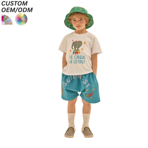 T-shirts à manches courtes rayés pour garçons et enfants, en coton respirant, compressés, à séchage rapide, personnalisés - Product Image 1