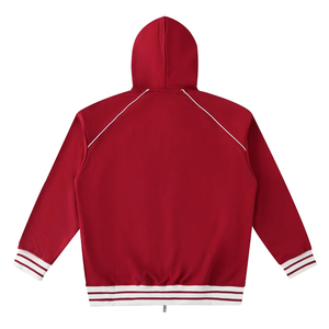 Sweat-shirt unisexe à capuche zippé, coupe oversize, décontracté, couleur unie, en molleton écologique, avec poche, pour l'hiver - Product Image 2