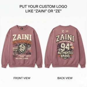 Sudadera de Hombre, Cuello Redondo, Color Rosa, 360 Gramos, Felpa de Algodón Premium, Logotipo Bordado, Forro Transpirable, Secado Rápido, Resistente al Viento - Product Image 1