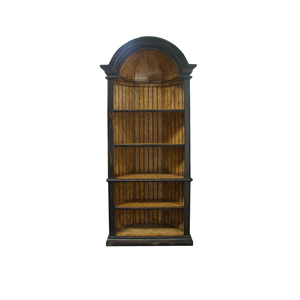 Antique <b>Solid</b> <b>Wood</b> Contemporary Corner Cabinet Arched Display <b>Bookcase</b> Luxury Living Room Dining Storage Rack Hotel Shelving - Product Image 1