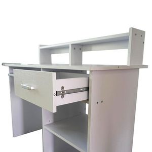 Modern General Style E1 15MM Chipboard Computer <b>Desk</b> White - Product Image 6