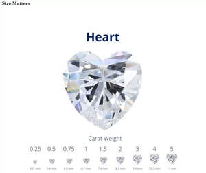 Diamant de laboratoire taille cœur, forme personnalisée, certifié IGI, 3mm-12mm, couleur D, 1ct, diamant non monté avec une taille excellente et un fini impeccable - Product Image 6