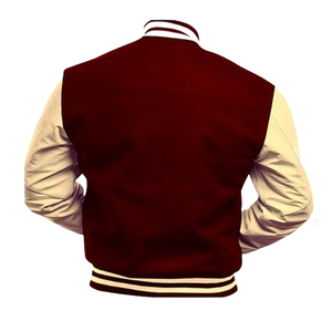 Chaqueta de Invierno Personalizada de Talla Grande, Chaqueta Varsity de Lana con Color Personalizado, Estilo Casual Moderno, Bordada y Tejida - Product Image 2