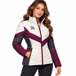 Custom <b>Women</b> Puffer Jacket Quilted <b>Winter</b> <b>Coat</b> Warm <b>Padding</b> Lightweight Fabric Wind Resistant Comfortable Fit OEM Wholesale - Product Image 1
