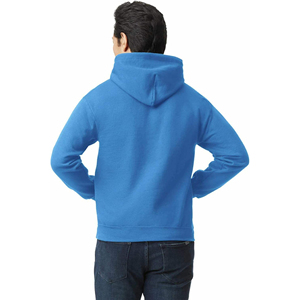 Sweat à capuche unisexe en molleton recyclé écologique, 350 g/m², doublé, à épaules tombantes, teint uni, personnalisable, avec logo en relief, pour homme, collection Printemps - Product Image 3