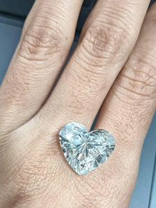 Bijoux en diamant Dada, diamant cultivé en laboratoire de 13,00 carats, taille cœur, certifié IGI, diamant non monté E VVS2, bague de fiançailles en forme de cœur - Product Image 4