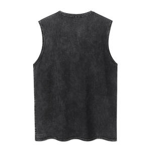 Débardeur homme haute qualité, nouvelles arrivées été, effet délavé, séchage rapide et respirant, personnalisable avec logo. - Product Image 6