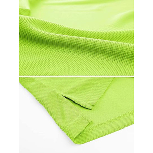 Polo de golf bicolore pour homme, col contrastant, manches courtes, respirant, coupe extensible - Product Image 3