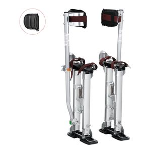 "18-30FT Adjustable <b>Aluminum</b> Drywall Stilts W/ Knee Pads & Non-Slip <b>Work</b> <b>Platforms</b>" - Product Image 1
