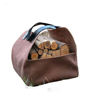 Porte-bois vintage en cuir de vache véritable, fait main, le meilleur sac de transport en bois, porte-bois en cuir - Product Image 4