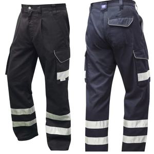 Pantalones de trabajo impermeables, transpirables y de seguridad, los más vendidos, de poliéster y algodón elástico, para hombre. - Product Image 1