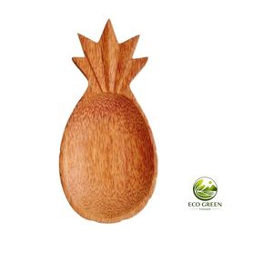 Assiette en bois de coco du Vietnam, polie, motif animal, écologique, pour fêtes et événements, nouveauté - Product Image 6