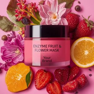 Mascarilla Enzimática de Frutas y Flores, Tratamiento Exfoliante Natural para un Brillo Radiante, Aclara e Hidrata la Piel, Cuidado Facial, OEM, ODM, Marca Privada - Product Image 1