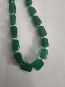 ลูกปัดหินหยกสีเขียวธรรมชาติทำด้วยมือ-ลูกปัดอัญมณีหลวมคุณภาพสูงสำหรับการทำเครื่องประดับสร้อยข้อมือและสร้อยคอ - Product Image 6