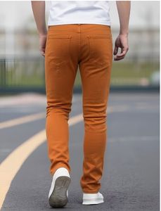 กางเกงยีนส์เดนิมทรงสลิมฟิตสำหรับผู้ชาย คุณภาพสูง ยี่ห้อ TRIBON SPORTS สีซีดกลาง แห้งเร็ว สไตล์คลาสสิก ลำลอง ทันสมัย สำหรับทุกคนทั่วโลก - Product Image 5