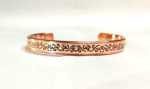 Solid Copper <b>Bracelet</b> With Magnetic in Three Bands for <b>Women</b> Party Ware <b>Cuff</b> Bangles at Reasonable Price by LUXURY CRAFTS - Product Image 2