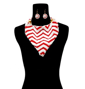 Collar bordado colorido de New Fashion Gallery, joyería con cuentas de cristal de diseñador para chicas bonitas, pendientes de mi estilo - Product Image 2