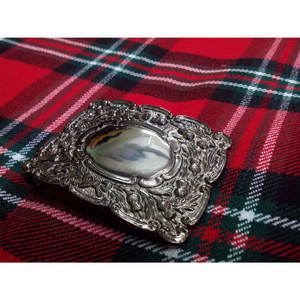 Hebilla de cinturón para kilt con diseño de cardo, acabado mate antiguo, Suministros de fábrica Global Fashion 2026 - Product Image 2