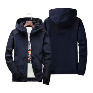 New <b>Men's</b> Breathable <b>Jacket</b> Spring And Autumn Zipper Hooded Windbreaker <b>Long</b>-sleeved Custom Design Custom - Product Image 3