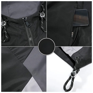 Custom Printed Sportswear Windproof <b>Jacket</b> High Street Fashion Style Outdoor Training Performance Windbreaker Nylon Tracksuits - Product Image 4