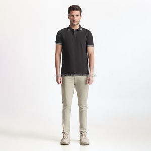 Nardon Apparel Polo para hombre Camisa de manga corta Botón clásico Básico Color sólido Diseñado Polo con cuello Camisas casuales de moda - Product Image 2