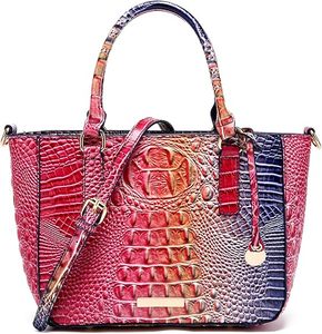 Sac fourre-tout de luxe pour femme en texture crocodile, sac à bandoulière tendance, grand sac de shopping et de travail, sac à main OEM à marque privée - Product Image 6