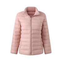 Chaqueta Ligera de Invierno para Exteriores con Cuello Alto, Cortavientos, Aislante Térmico, Plegable, para el Día a Día, Informal y Versátil