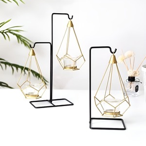 Hotel Restaurant And Office Top Trending Wedding Decor New Arrival Design Hanging Candle Holder Metal Candle Holder - Product Image 2