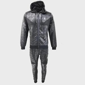 Conjunto de Chándal de Diseñador para Hombre, Sudadera con Capucha y Pantalones Deportivos con Patrón Griego de Lujo, Ropa Deportiva de Nylon - Product Image 2