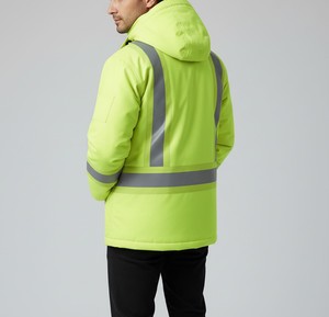 Wholesale Reflective Safety <b>Jacket</b> Waterproof High Visibility Workwear <b>Jacket</b> For Construction <b>Workers</b> - Product Image 3