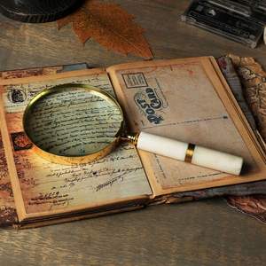 Lupa de latón con mango ergonómico, lente de alta claridad, herramienta de lectura portátil para libros, mapas, periódicos, joyas, monedas, manualidades - Product Image 2