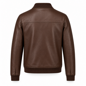 Veste de motard vintage en cuir PU imperméable pour homme, fabrication OEM sur mesure, mode haut de gamme - Product Image 2