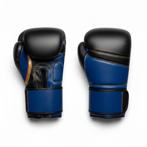 ถุงมือชกมวย MMA กันลื่น ซับเหงื่อ ปิดด้วยแถบตีนตุ๊กแก สำหรับฝึกซ้อมและแข่งขันคิกบ็อกซิ่ง มวยไทย สายรัดกว้าง 4 นิ้ว ทำจาก PU+ฟองน้ำ - Product Image 1