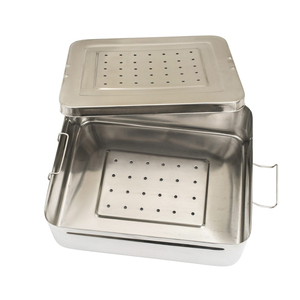 Sterilization Container Full Size 23 x 11 x 6 Inch Perforated Lid Stainless Steel Surgical Instrument Sterile Storage Box - Product Image 2