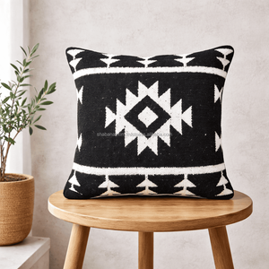 Handloomed Kilim Cushion Rustic Home Decor 18x18 Nomadic Patterns Traditional Kilim Sofa <b>Pillow</b> Covers with Zipper - Product Image 5