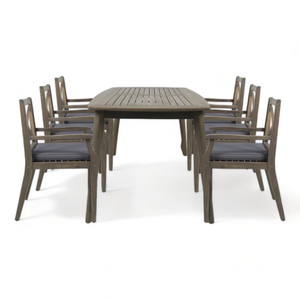 Minimalist Design <b>Dining</b> <b>Table</b> Set 6 Seater with 6 <b>Dining</b> Chairs & 1 <b>Table</b> For Home Furniture Decoration - Product Image 2
