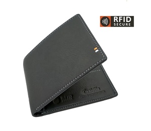 [Vente en gros] Castello 2024 Nouvelle Arrivée Véritable Cuir de Vachette Souple RFID Slim Bi-Fold Portefeuille pour Hommes en Noir Stock Livraison Rapide - Product Image 6