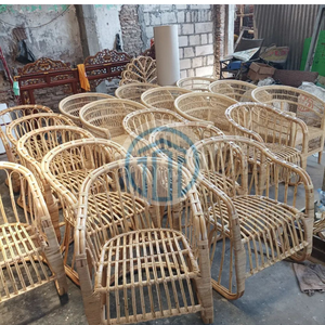 Nouvelle arrivée, prix de gros imbattable, chaise de salle à manger en rotin naturel, écologique, simple, faite à la main, pour restaurant, provenant d'une usine au Vietnam. - Product Image 5