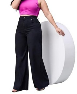 Women's <b>Boot</b> Cut Vintage Casual Denim Jeans-Eco-Friendly Washable Color Fade Proof Knee-Length Chic Office Wear - Product Image 1