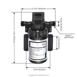 Mamba flo RV 33 Serie Membran pumpe Prüfstand 3.3GPM DC 12V 3M Saugwasserpumpe für mobile Speisewagen und mobile Wohnmobile - Product Image 1