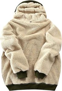 Sweat à capuche en polaire Sherpa pour homme, chaud pour l'hiver, pull Teddy personnalisé, sweat à capuche Teddy en polaire pour homme, sweat Sherpa surdimensionné - Product Image 2