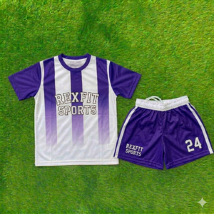 Premium Sports Custom <b>Athletic</b> Wear Set Jersey and Shorts Breathable Sports Uniform for Men Team Training Uniform Set - Product Image 3